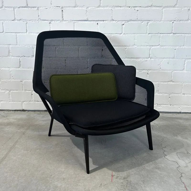 Vitra Slow Chair schwarz Netz