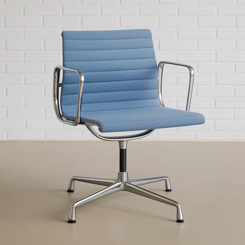 Vitra EA 108 Velours petrolblau