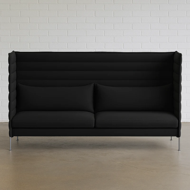 Vitra Alcove Highback 3-Sitzer schwarz