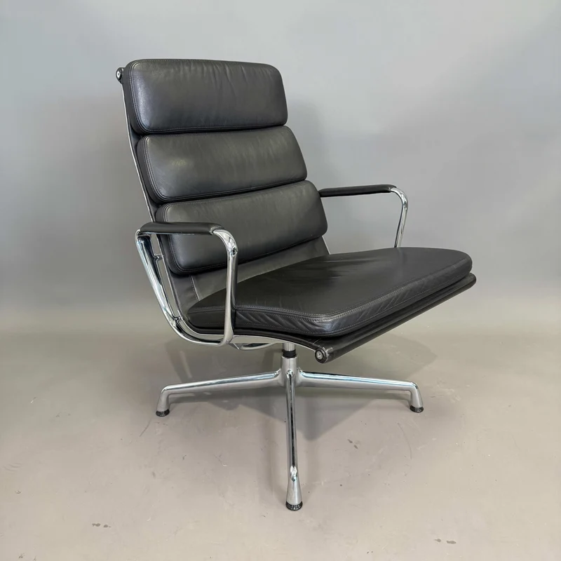 Vitra EA 216 Soft Pad Leder schwarz