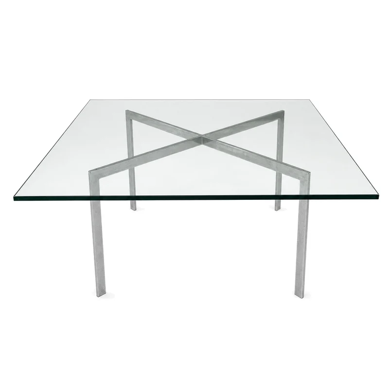 Knoll International Barcelona Couchtisch (neue Glasplatte)