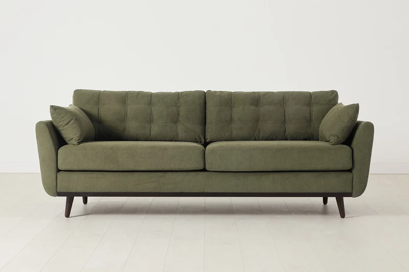 Dreisitzer-Sofa Model 10, Fenchelgrün
