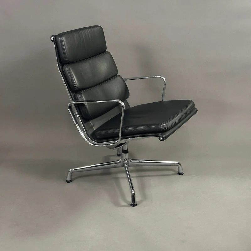 Vitra EA 216 Soft Pad Leder schwarz