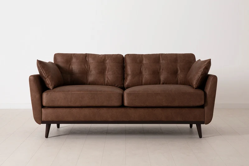 Zweisitzer-Sofa Model 10, Kastanienbraun