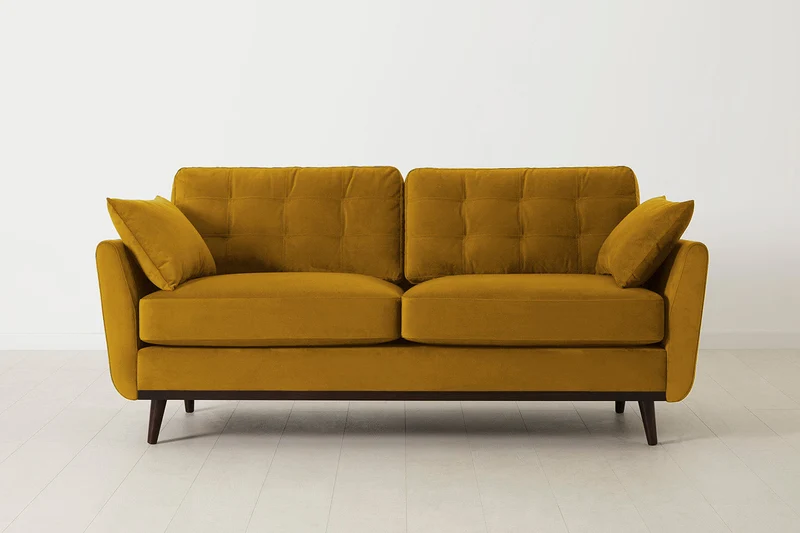 Zweisitzer-Sofa Model 10, Senfgelb