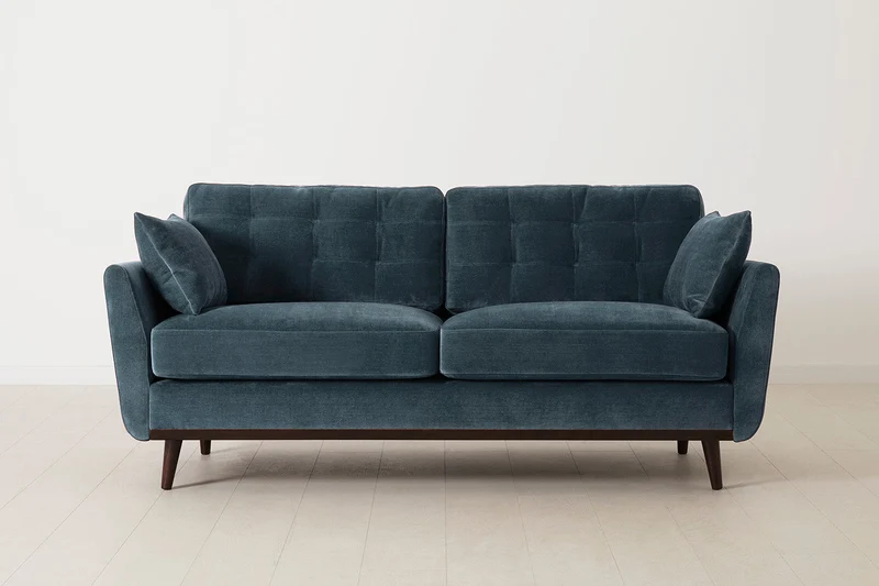 Zweisitzer-Sofa Model 10, Wasserblau