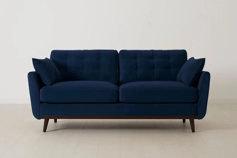 Zweisitzer-Sofa Model 10, Indigoblau