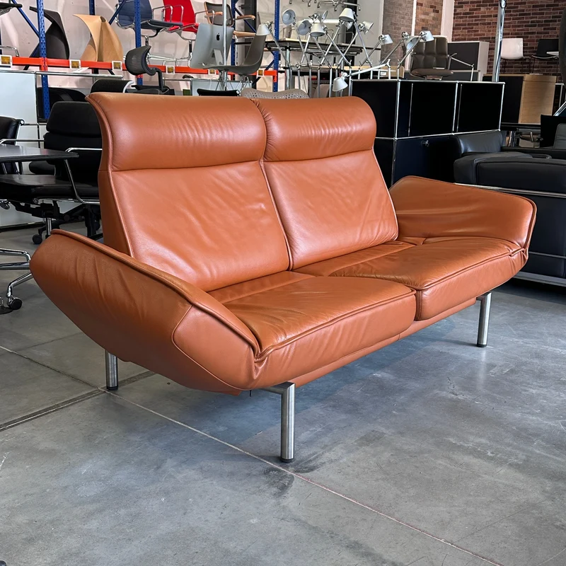 De Sede Drehsofa DS450 Twist Leder nougat