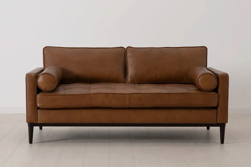 Zweisitzer-Sofa Model 02, Ahornbraun