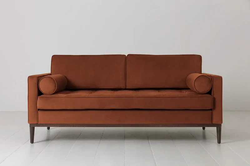 Zweisitzer-Sofa Model 02, Umbrabraun