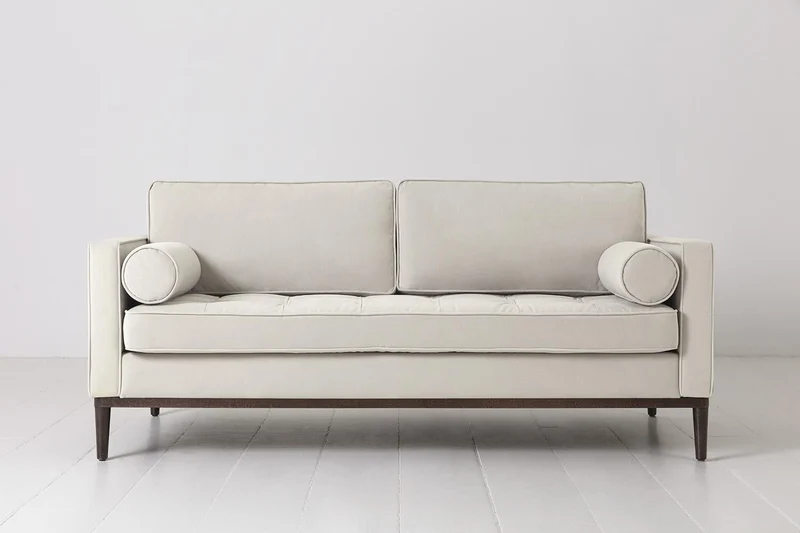 Zweisitzer-Sofa Model 02, Knochenweiß