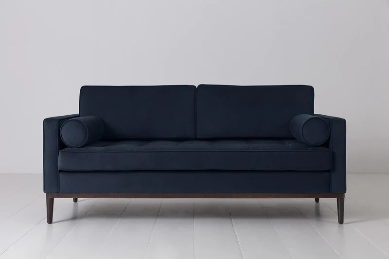 Zweisitzer-Sofa Model 02, Indigoblau