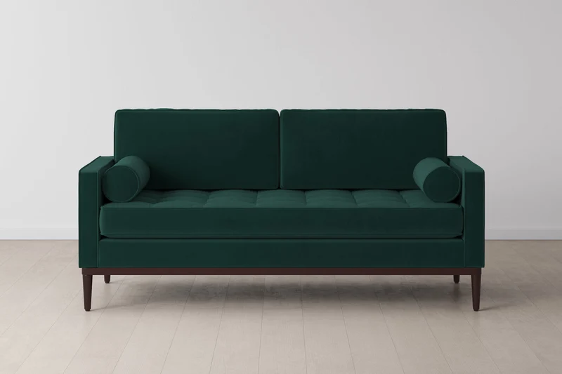 Zweisitzer-Sofa Model 02, Eisvogelblau
