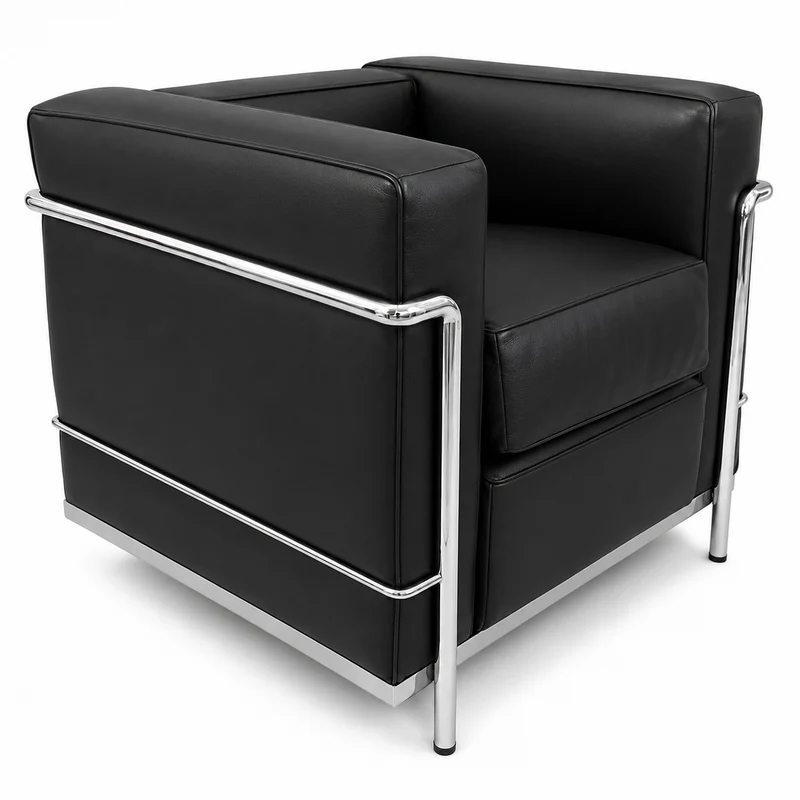 Cassina LC2 Sessel Leder schwarz