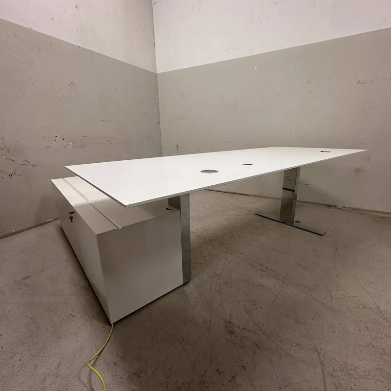 Walter Knoll Executive Variable Desk (elektr. höhenverstellb.) mit Anbaucontainer