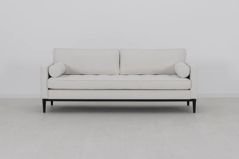 Dreisitzer-Sofa Model 02, Elfenbeinfarbe