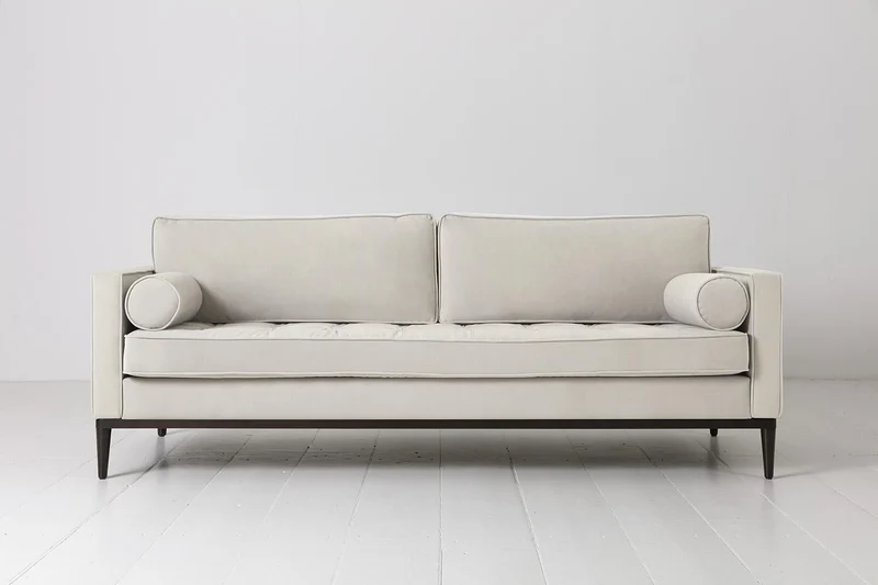 Dreisitzer-Sofa Model 02, Knochenweiß