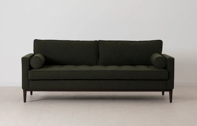 Dreisitzer-Sofa Model 02, Farngrün