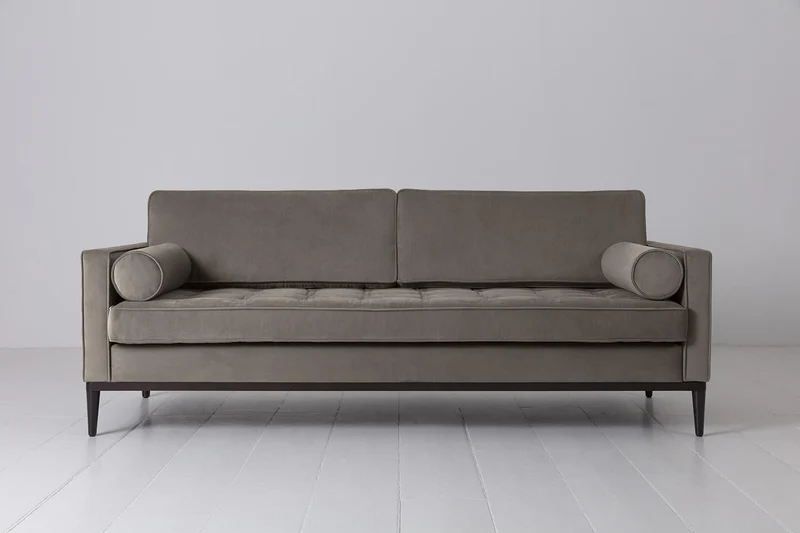 Dreisitzer-Sofa Model 02, Elefantengrau