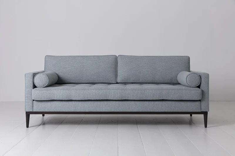 Dreisitzer-Sofa Model 02, Meerglasblau