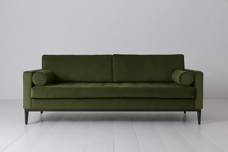 Dreisitzer-Sofa Model 02, Laubgrün