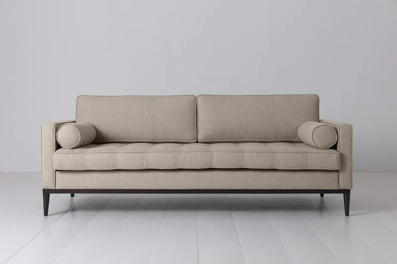 Dreisitzer-Sofa Model 02, Steingrau