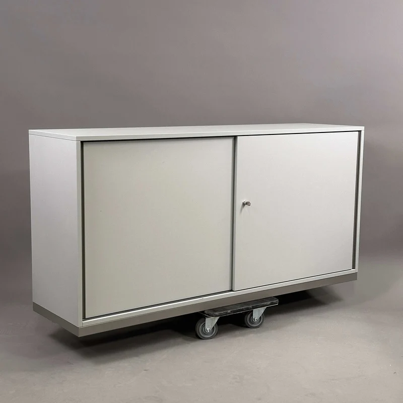 Steelcase Sideboard 2OH lichtgrau