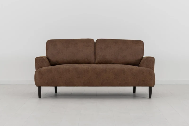 Zweisitzer-Sofa Model 05, Kastanienbraun