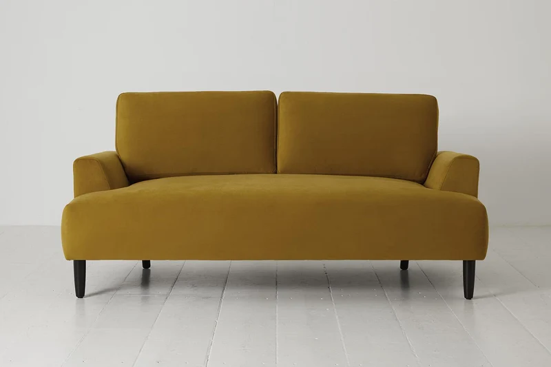 Zweisitzer-Sofa Model 05, Senfgelb