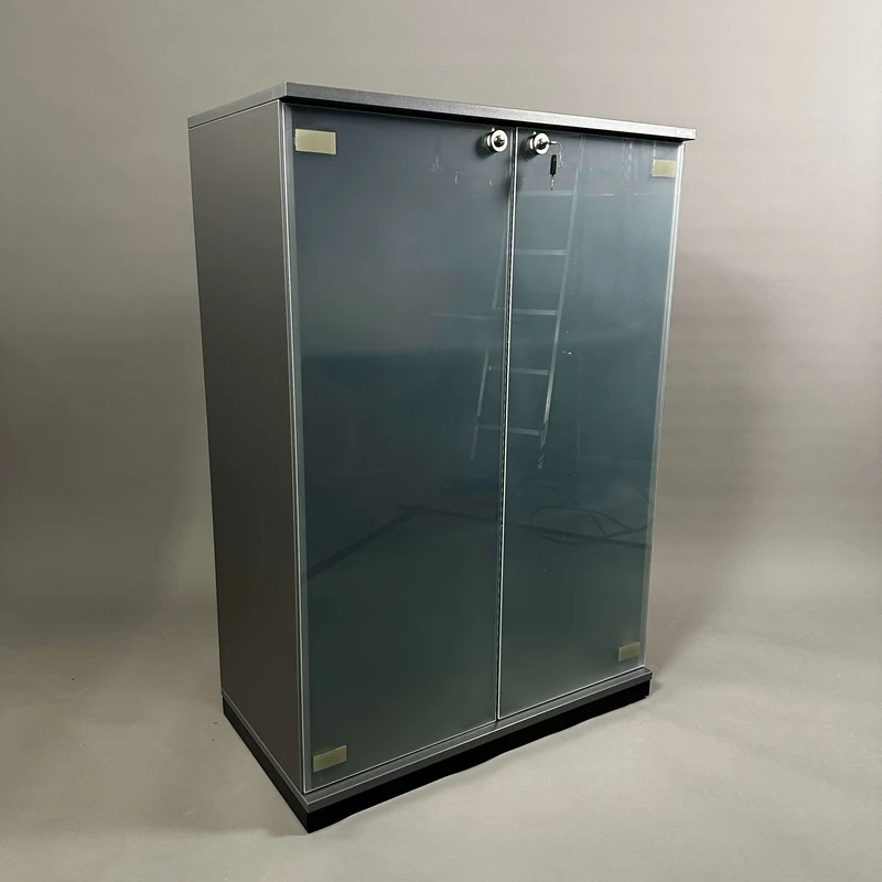 Vario Sideboard 3OH anthrazitgrau Glas