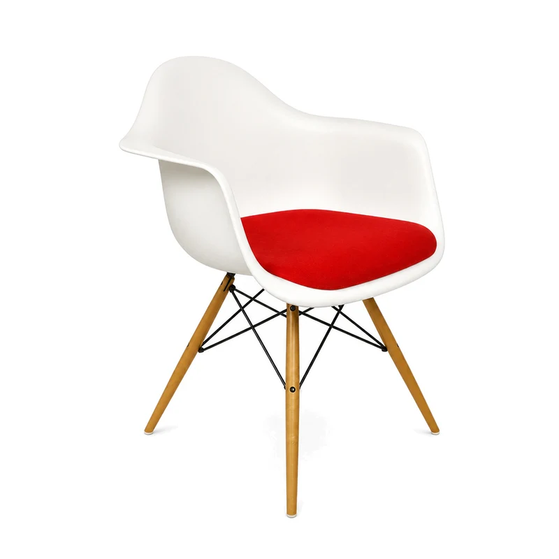 Vitra DAW Eames Plastic Armchair weiß/rot