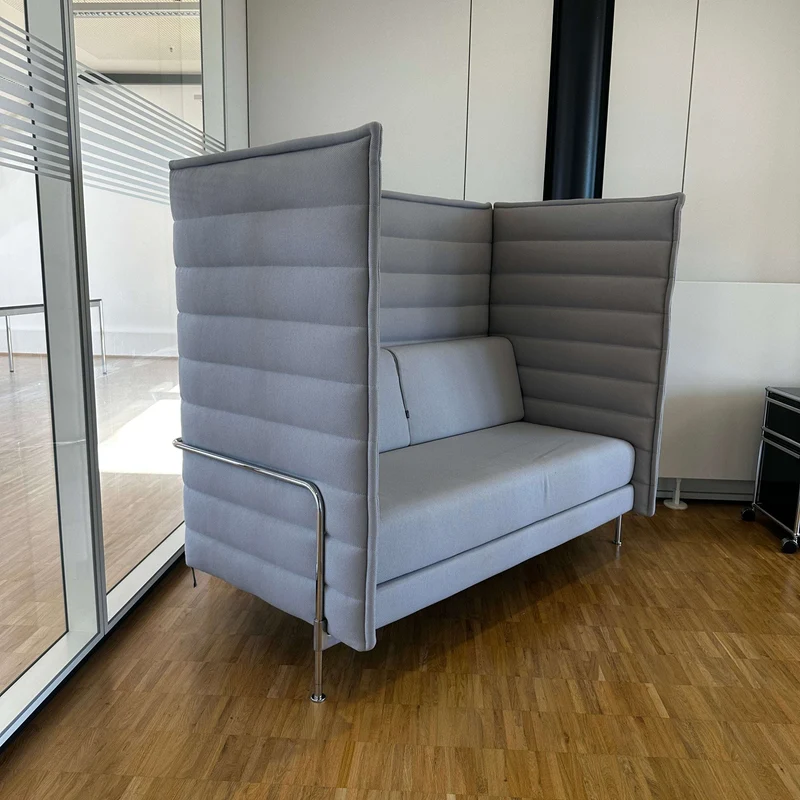 Vitra Alcove Highback grau 2 Sitzer