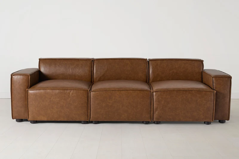 Dreisitzer-Sofa Model 03, Ahornbraun
