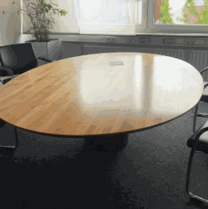 Konferenztisch Holz schwebend 220x160cm