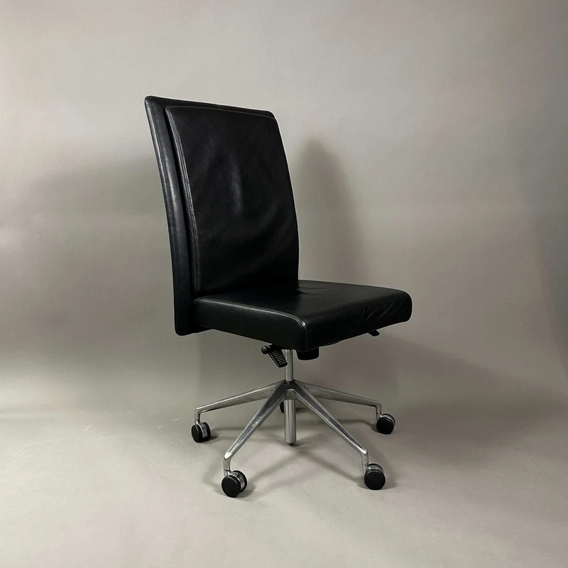 Knoll Jason Leder schwarz