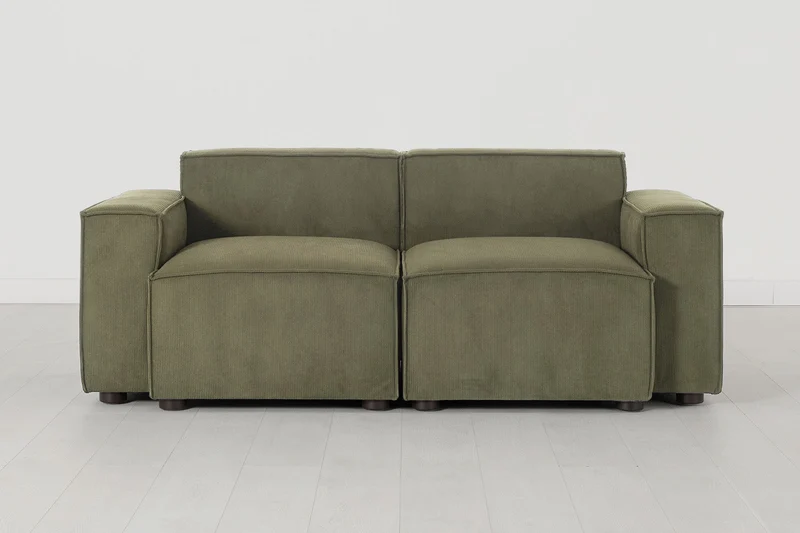Zweisitzer-Sofa Model 03, Fenchelgrün