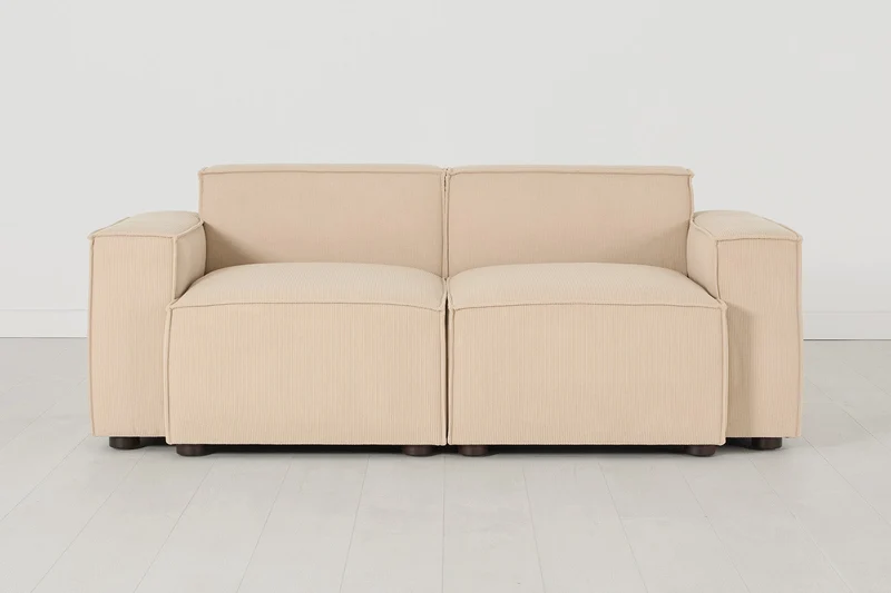 Zweisitzer-Sofa Model 03, Sandfarbe