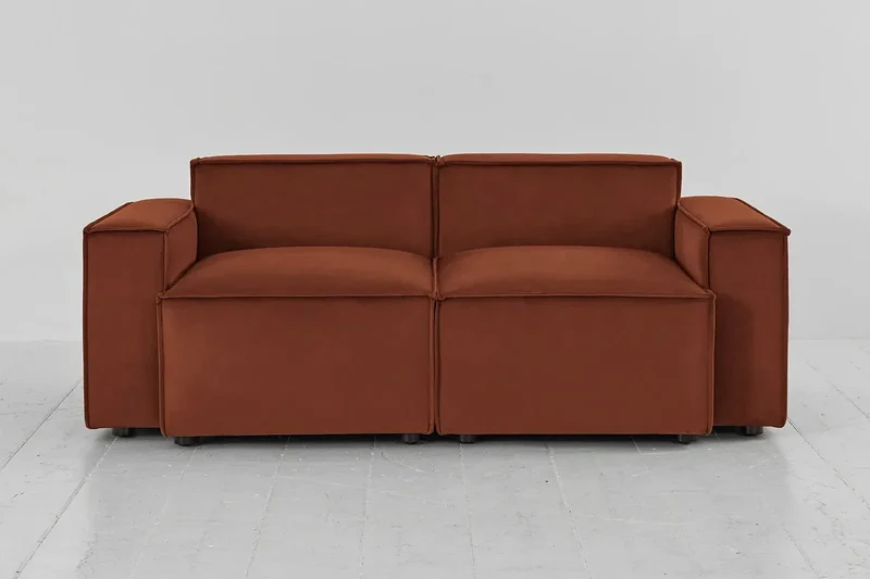 Zweisitzer-Sofa Model 03, Umbrabraun