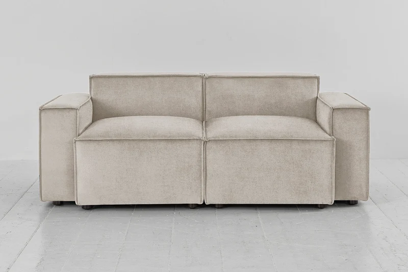 Zweisitzer-Sofa Model 03, Kreideweiß