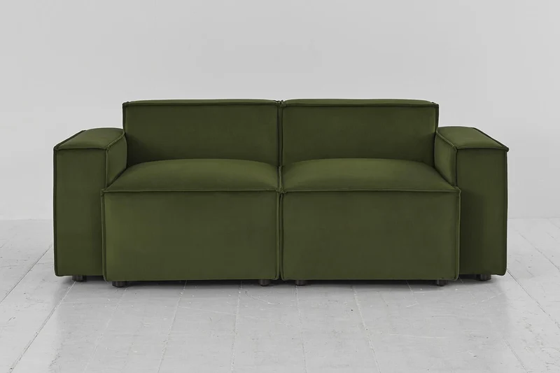Zweisitzer-Sofa Model 03, Laubgrün