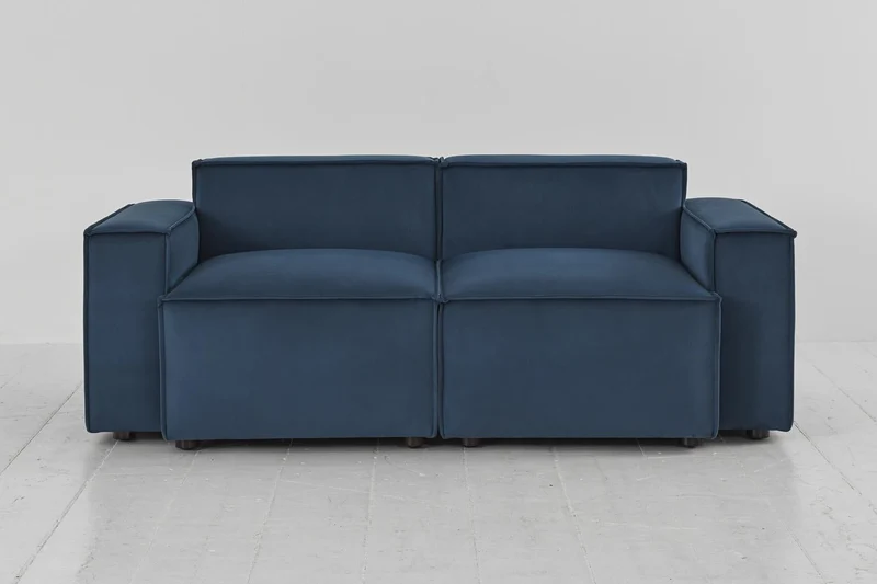Zweisitzer-Sofa Model 03, Blaugrün