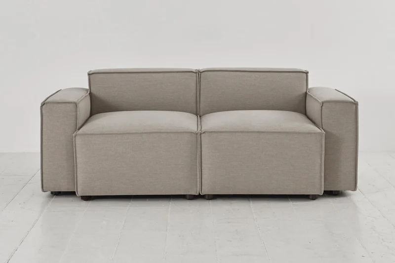 Zweisitzer-Sofa Model 03, Steingrau