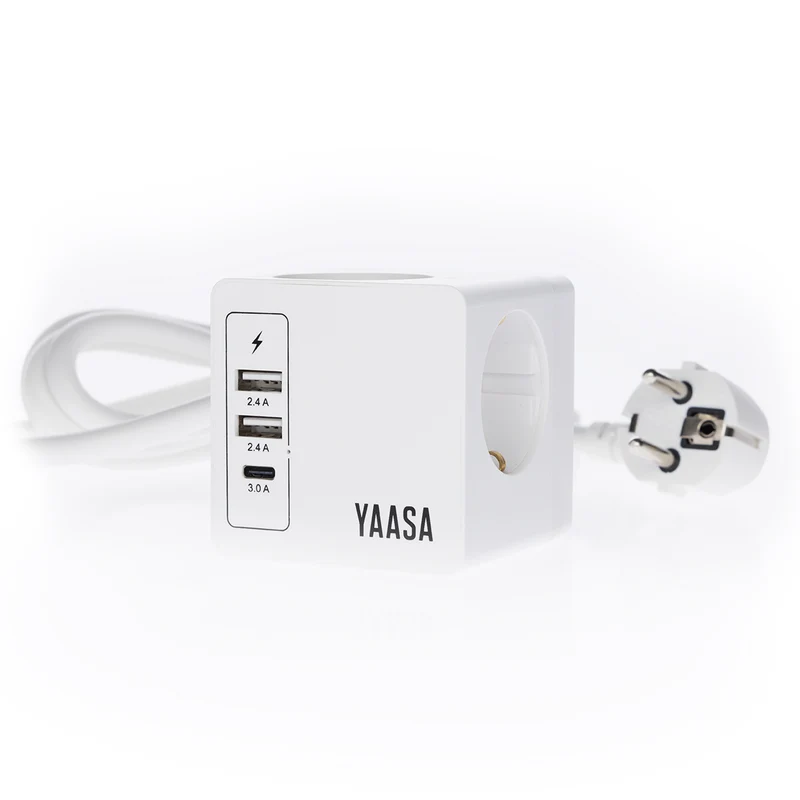 Power Hub - Steckdosenwürfel mit USB-A/USB-C