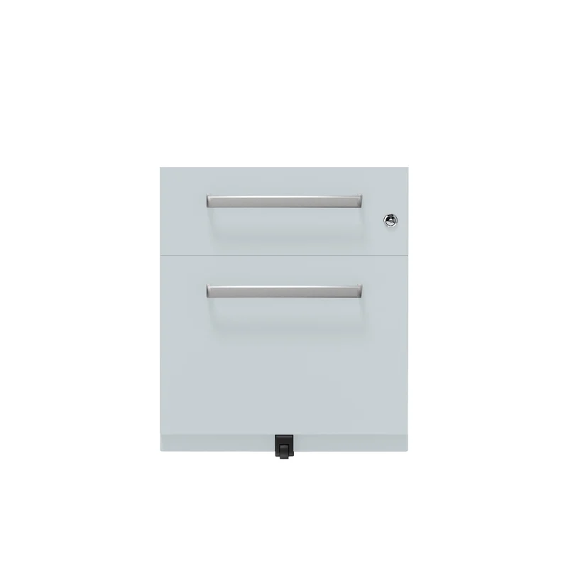 Rollcontainer Note™ | 2 Schubladen , Tiefe 565 mm, Designgriff