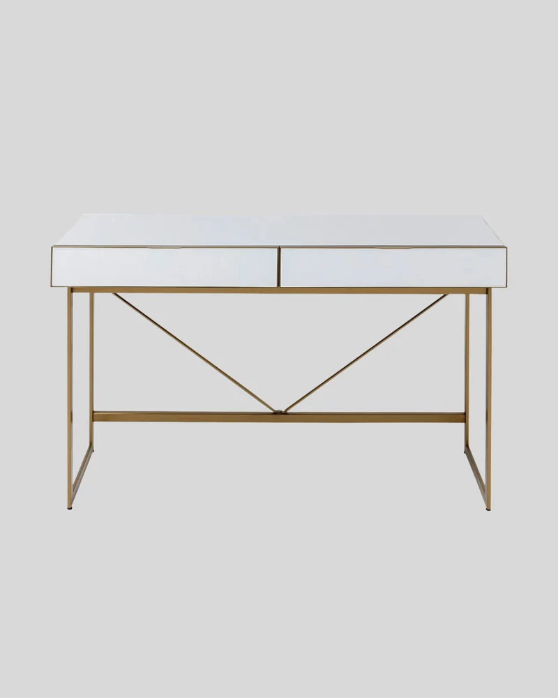 Schreibtisch Soran Gold 120x50cm
