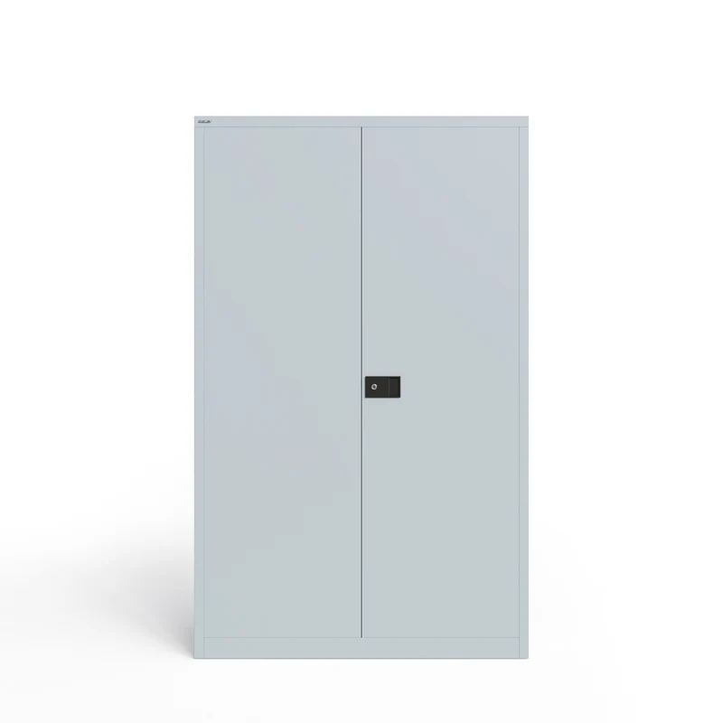 Flügeltürenschrank UNIVERSAL | 4 Fachboden für 5 Ordnerhöhen, Breite 1200, Tiefe 500, mit verzinkten Fachböden