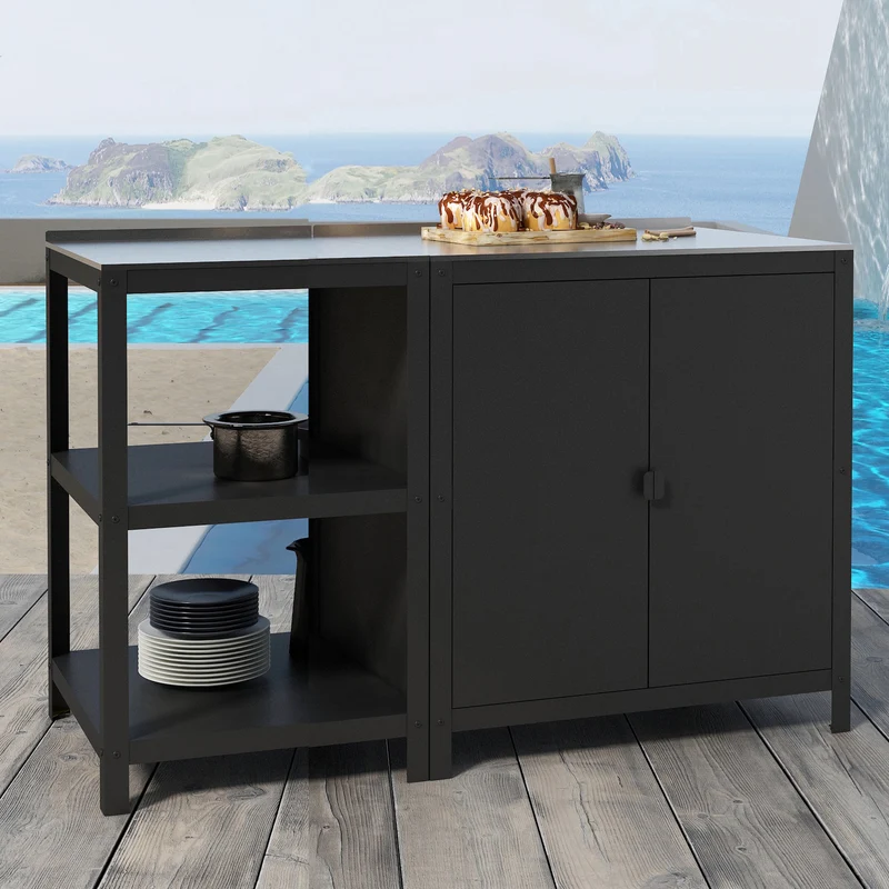 Outdoorset Bolognano Standregal und Schrank [casa.pro]