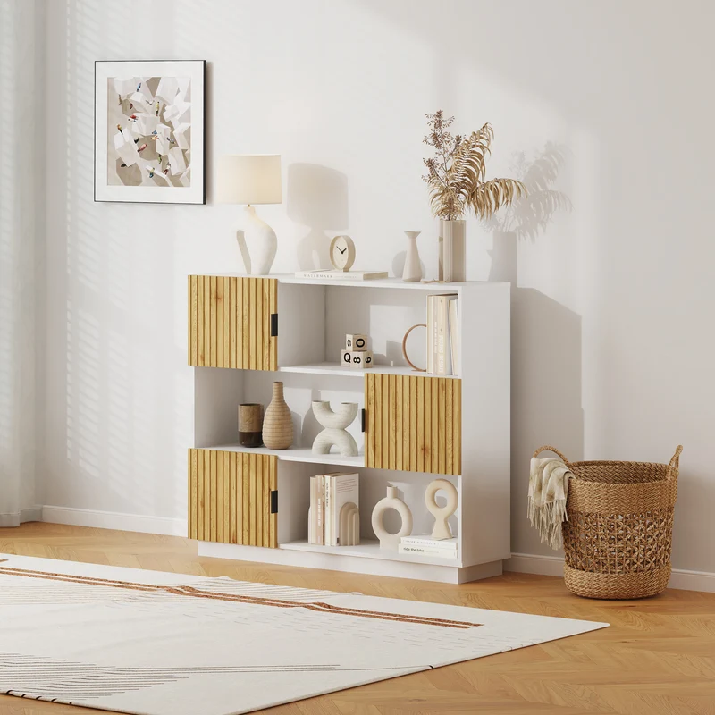 Bücherregal Verhundar 102x120x30 cm [en.casa]