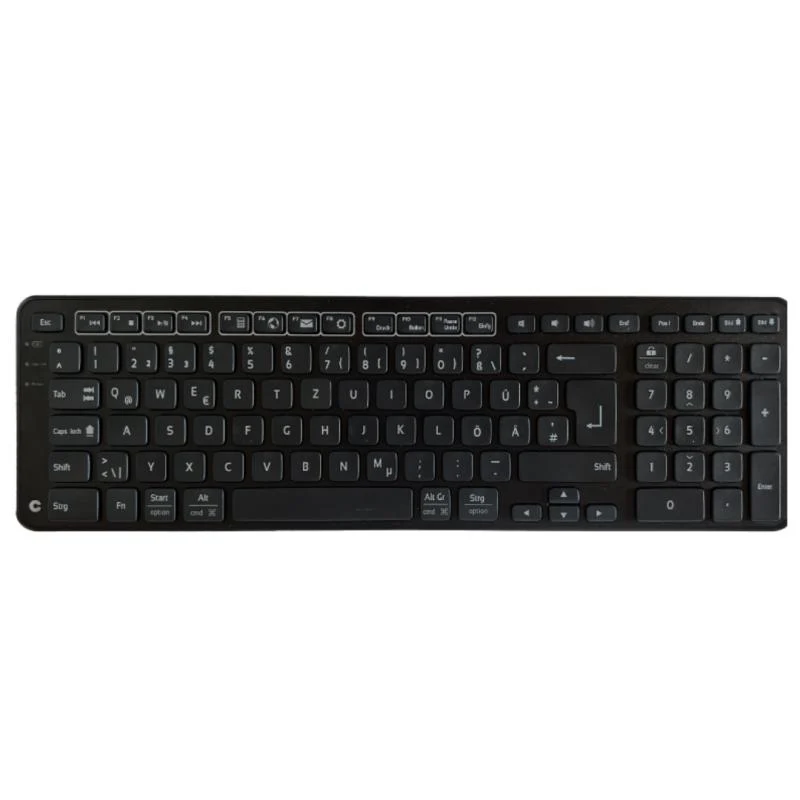 Contour ERGO New Balance Tastatur Schwarz DE, wireless - passend zur Rollermouse RED, Rollermouse RED Plus und Rollermouse Free3
