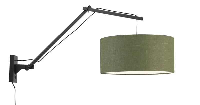 Wandleuchte Andes schwarz/green forest L
